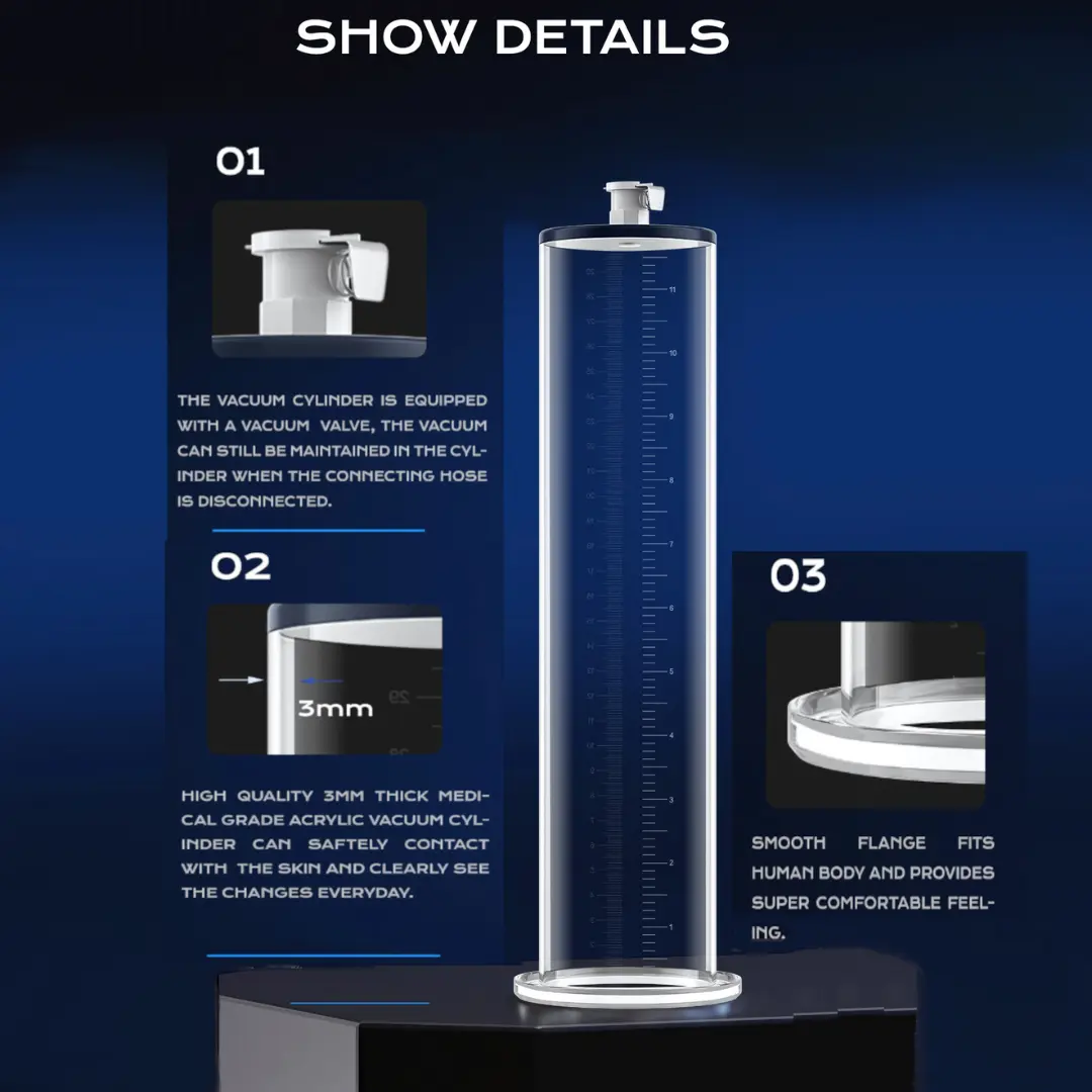 Transparent Acrylic Vacuum Cylinder