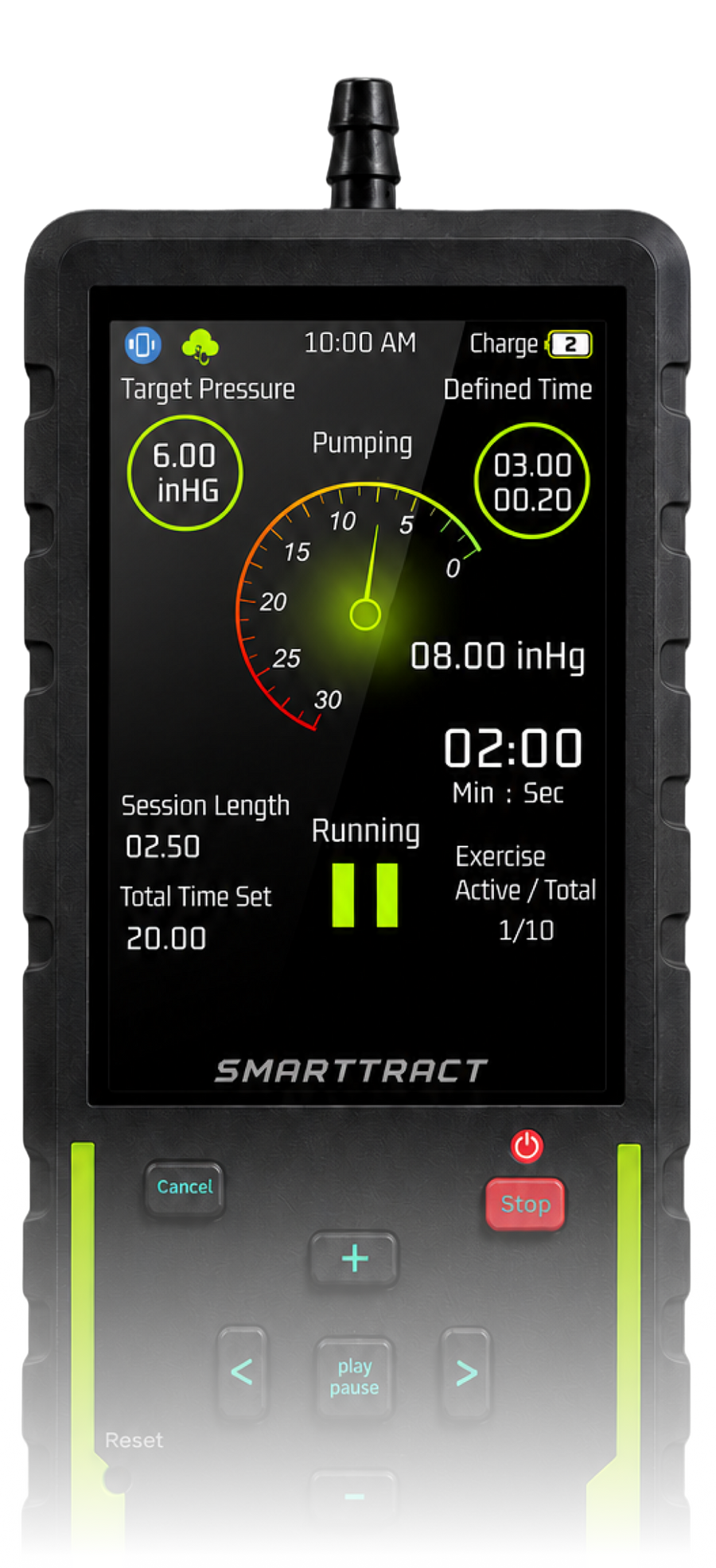 SmartTract Go workout display